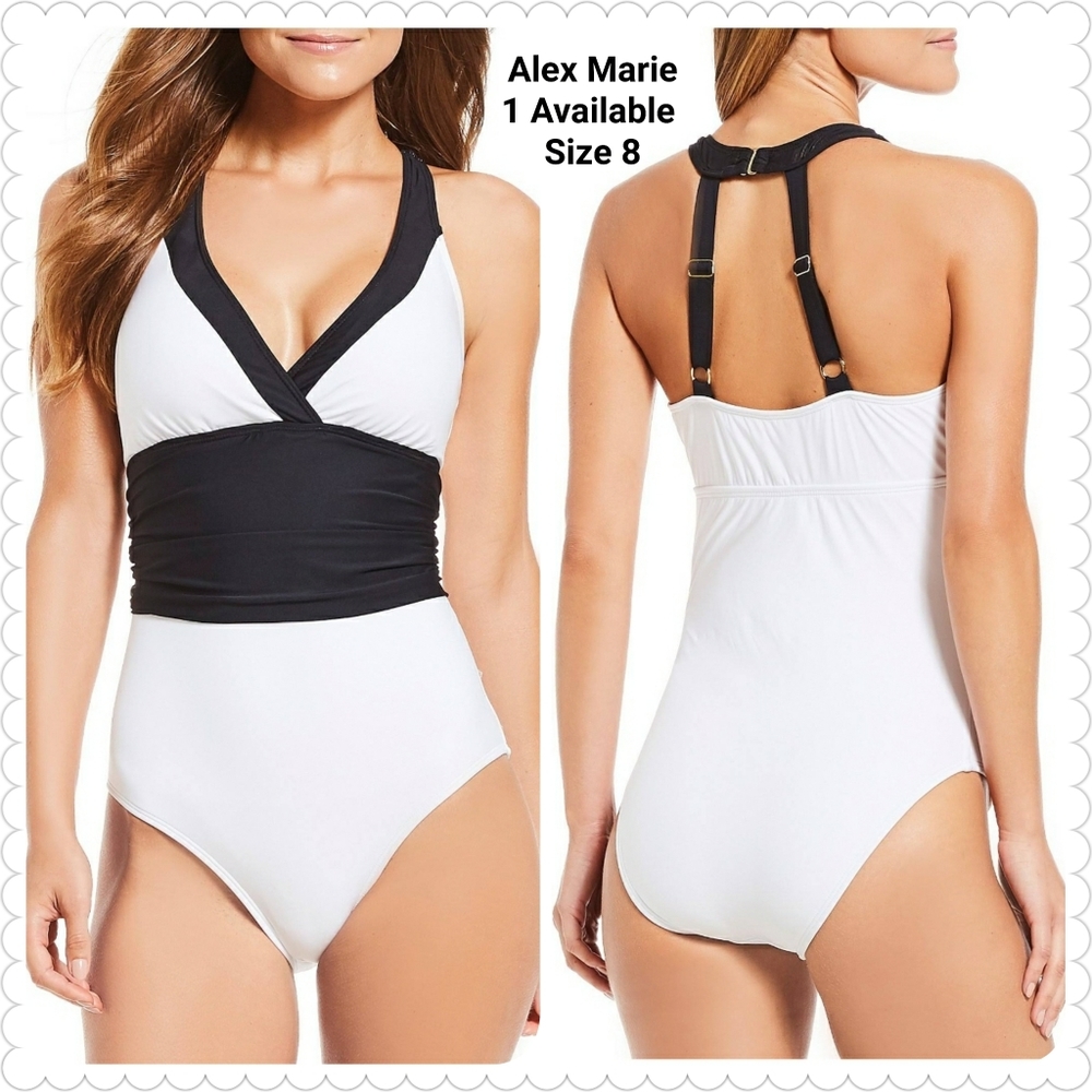 Alex Marie Black Tie Gala Swimsuit-Size 8